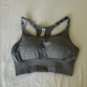 Seamless Grey Sports Bra